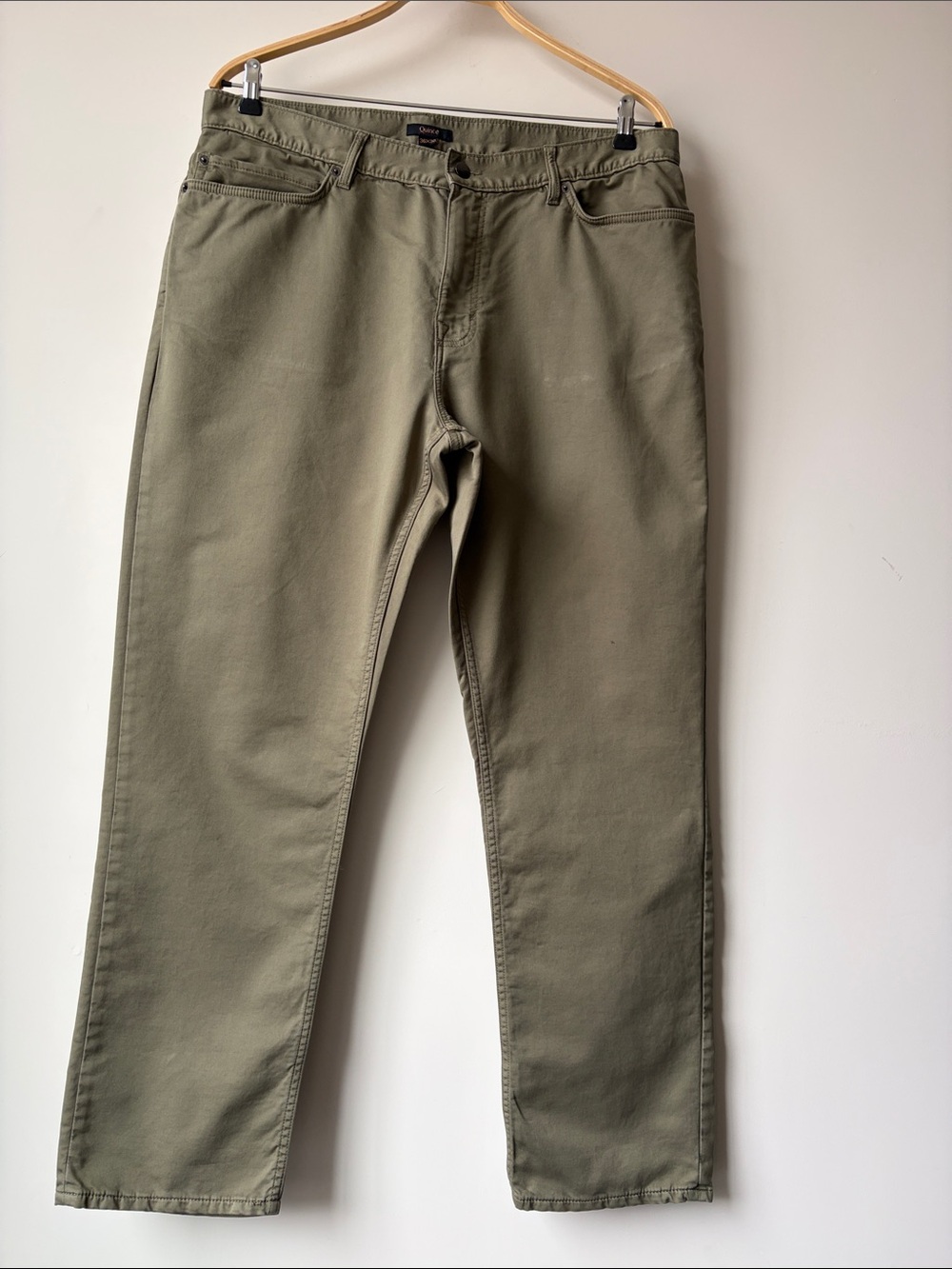 QUINCE Comfort Stretch Traveler 5-Pocket Pants Olive Green Men’s Size 36x30 GUC